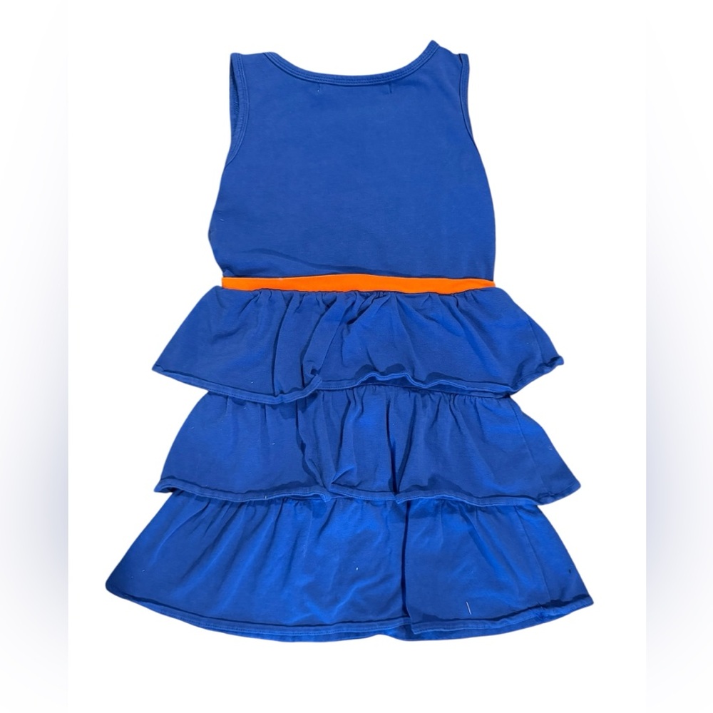 Girls Sleeveless Ruffled UF Florida Gator Cotton Dress - Picture 2 of 4